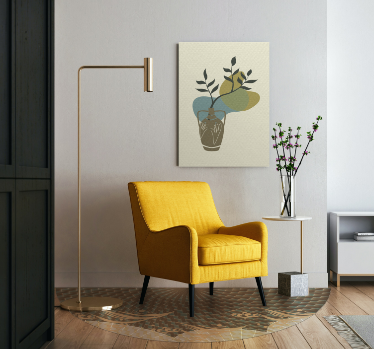 vinylový koberec do obývačky textúrovaný štýl japandi - Tenstickers