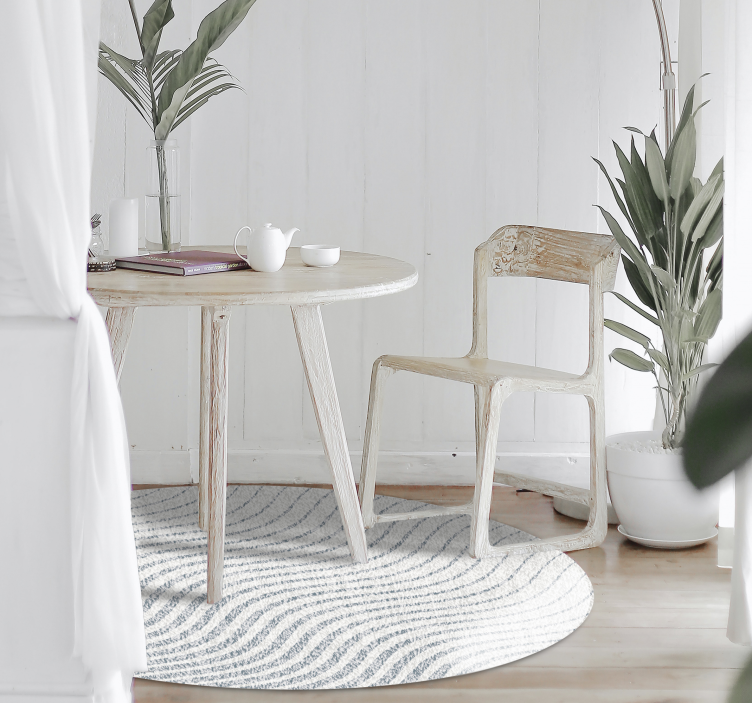 vinylový koberec do obývačky jemné vlnové vzory - Tenstickers