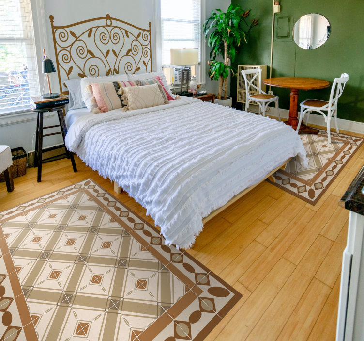 Koberec z portugalskej dlaždice z obývacej izby - Tenstickers