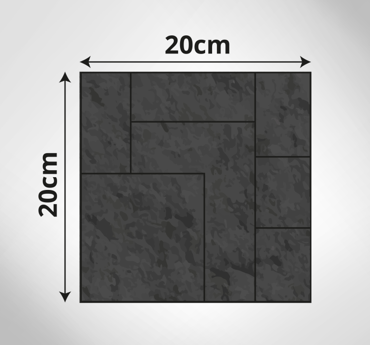 kamene vinylový koberec textúrovaný čierny povrch - Tenstickers