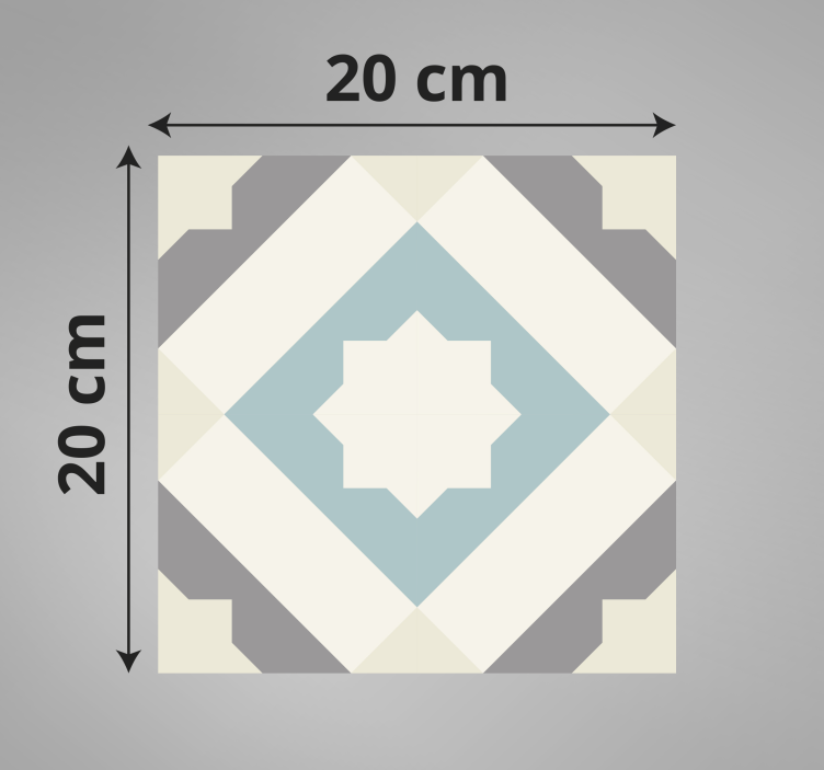 vinylový koberec kachličky elegantný hviezdny motív - Tenstickers