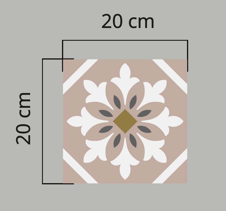 Hnedý koberec s náhodnými dlaždicami - Tenstickers