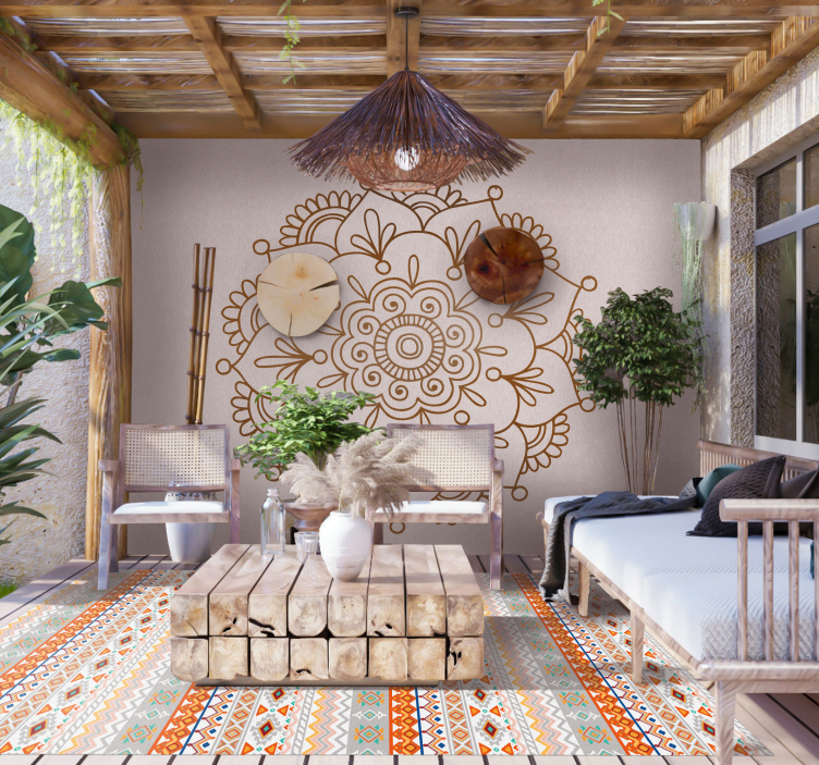 Vinylový koberec bohemian štýl - Tenstickers