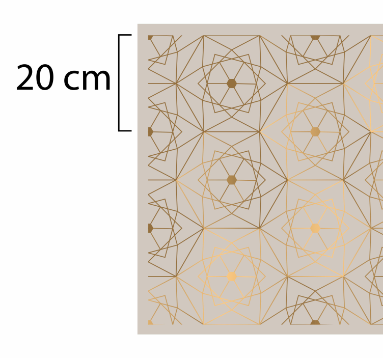 Hnedé mozaikové podlahové dlaždice s textúrou - Tenstickers