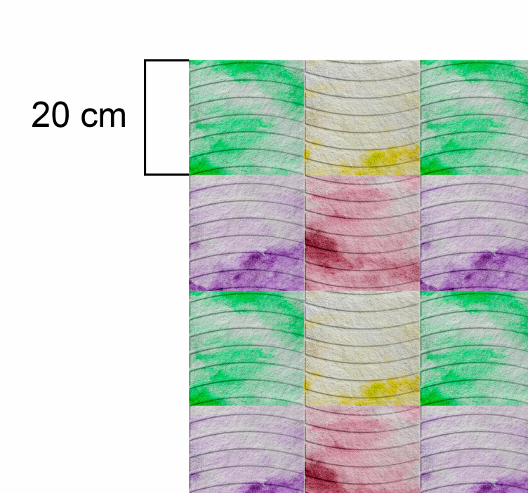 vinylový koberec do obývačky ramblas dlaždice - Tenstickers