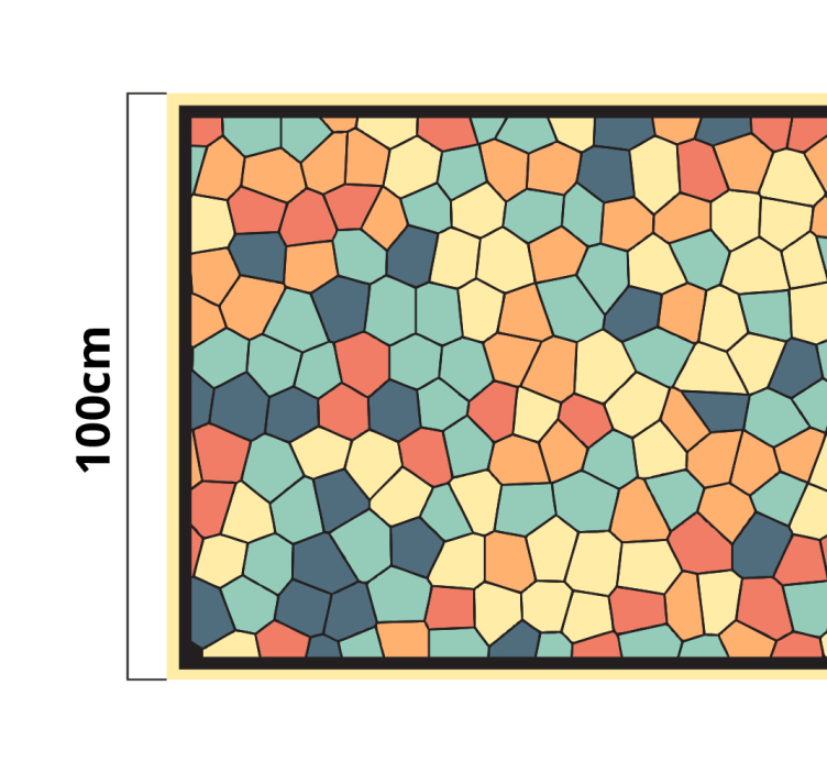 Farebný mozaikový koberec - Tenstickers