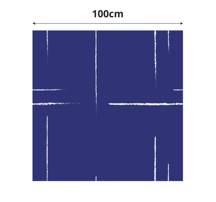 vinylový koberec modrý moderný líniový vzor - Tenstickers