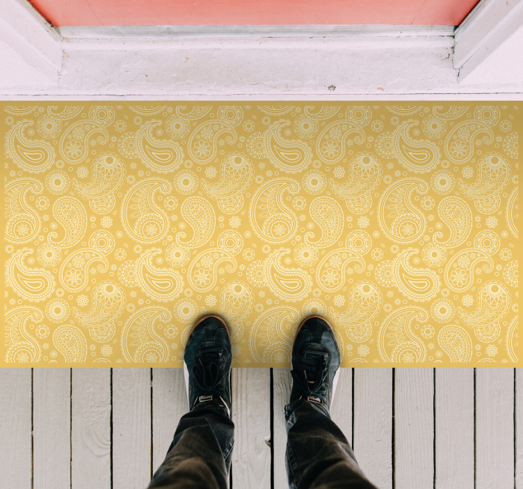 Arabská paisley vstupná hala vinyl koberec - Tenstickers