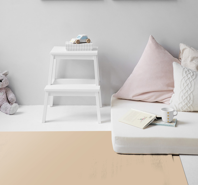 Béžový vinylový koberec s neutrálnym povrchom - Tenstickers