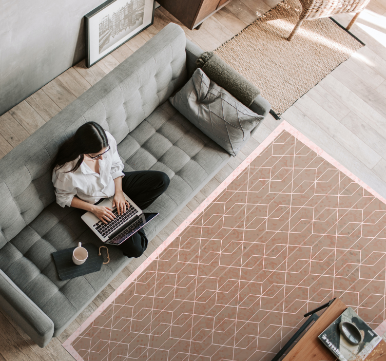 Biele diamanty 3d vinylový koberec - Tenstickers