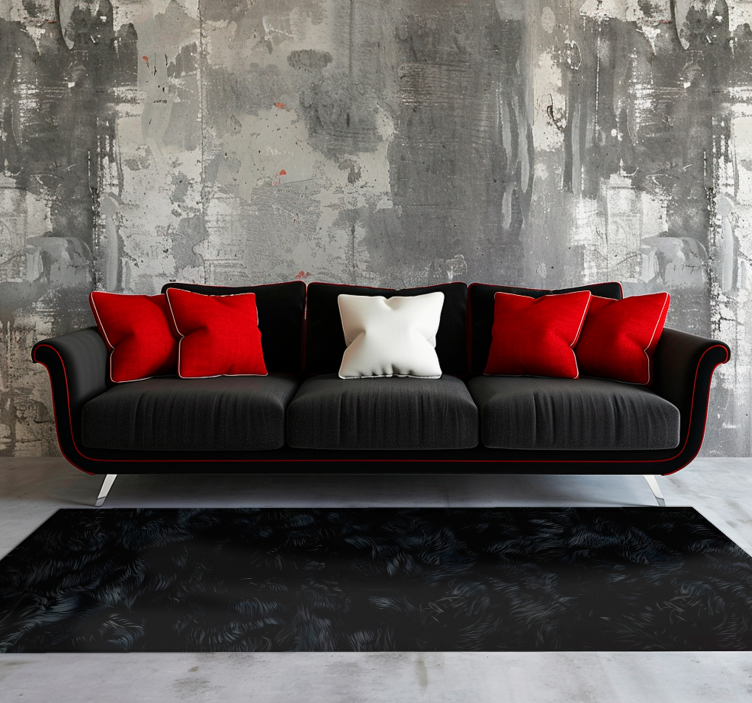 čierny vinylový koberec fuer efekt - Tenstickers