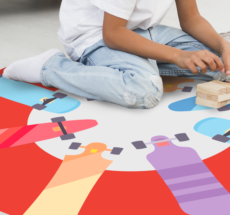 detský vinylový hry kruhová stolová hra - Tenstickers