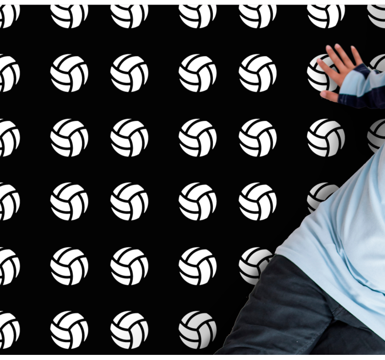 detský vinylový hry volejbalový vzor - Tenstickers