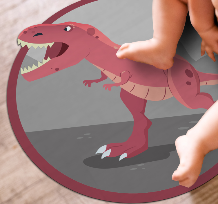 detský vinylový koberec čas na hranie dinosaurov - Tenstickers