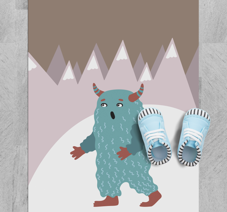 rôzne vinylové koberce pre deti severská príšera - Tenstickers