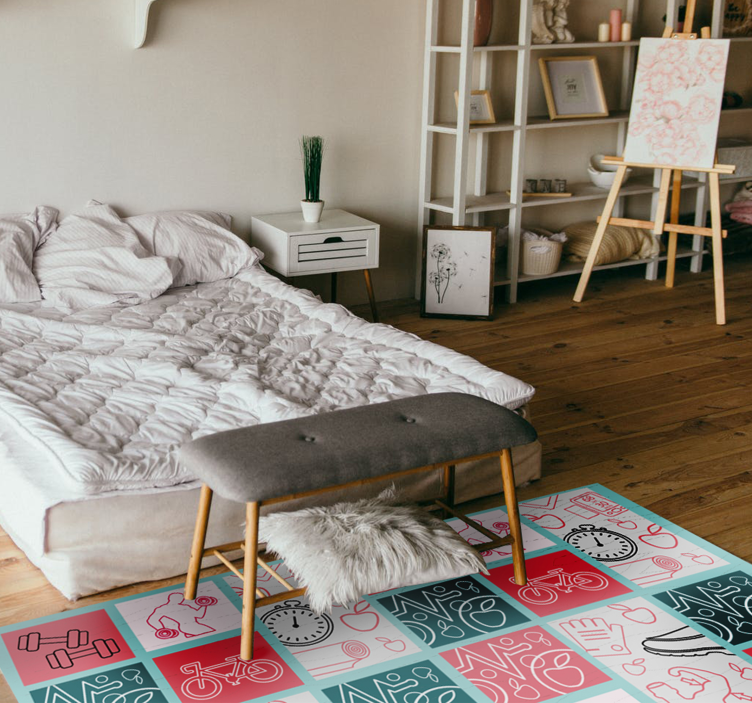 detský vinylový koberec hravá detská dekorácia - Tenstickers