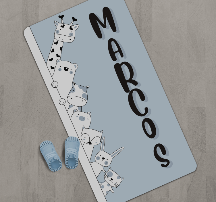 Detský vinylový koberec na mieru pre zvieratá - Tenstickers