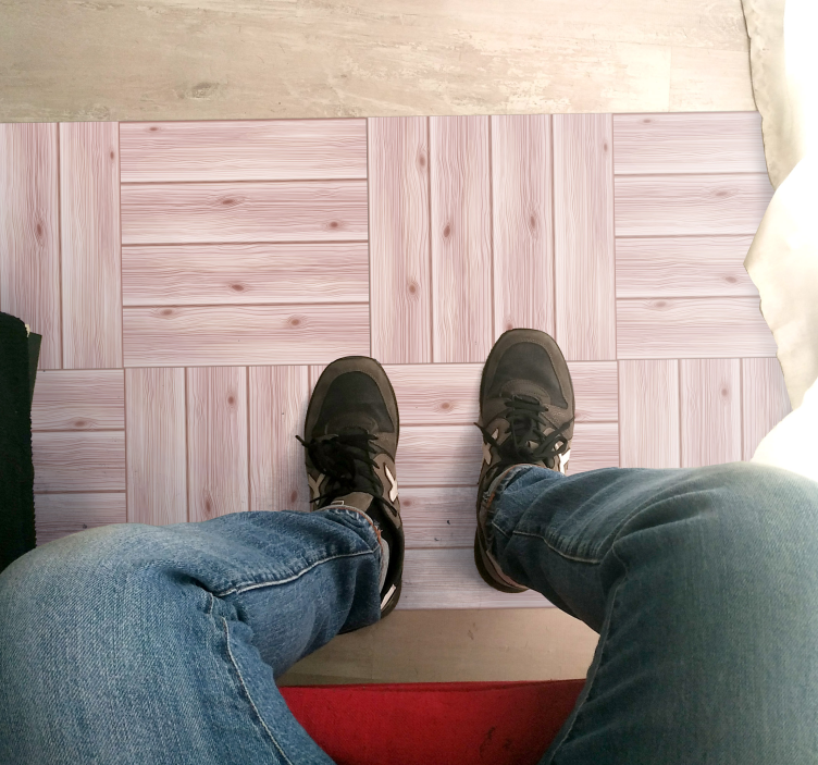 Drevený vzor drevené podlahy - Tenstickers