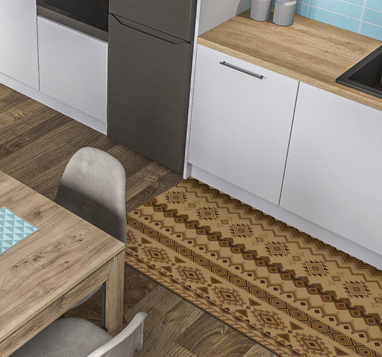 Vinylové koberce s etnickým dizajnom - Tenstickers