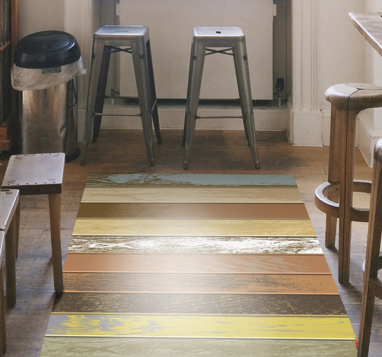 Farebné drevené dosky, drevené podlahy - Tenstickers