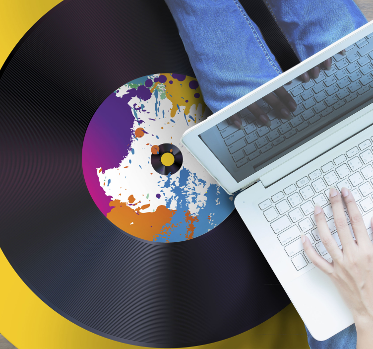 Farebný lp art moderný koberec - Tenstickers