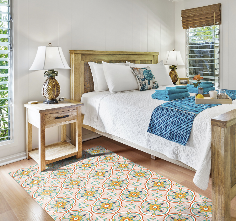 Farebné mozaikové dlaždice vinylové koberce - Tenstickers