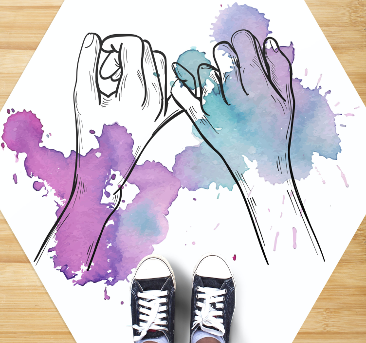 Farebný koberec pre milovníkov práškových párov - Tenstickers