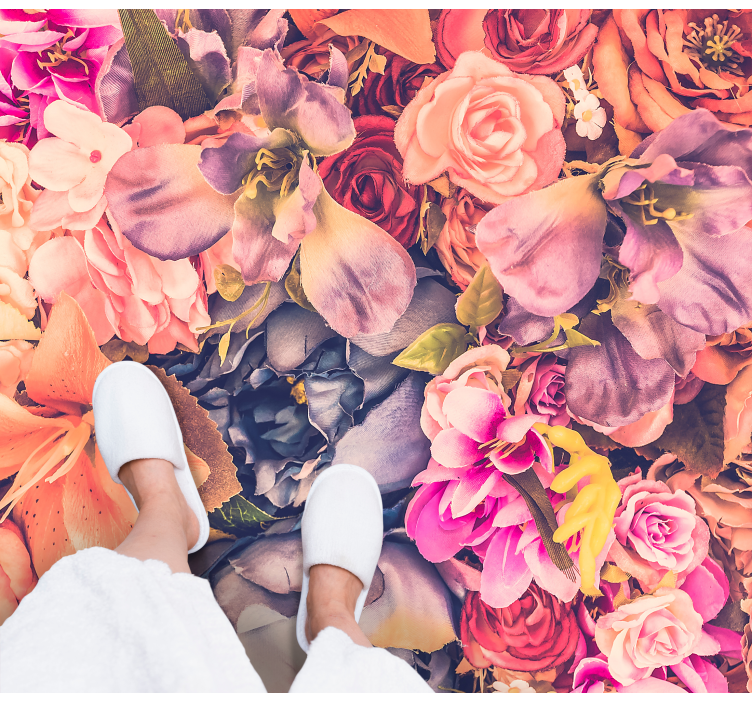 Farebné kvety kvetinový koberec - Tenstickers