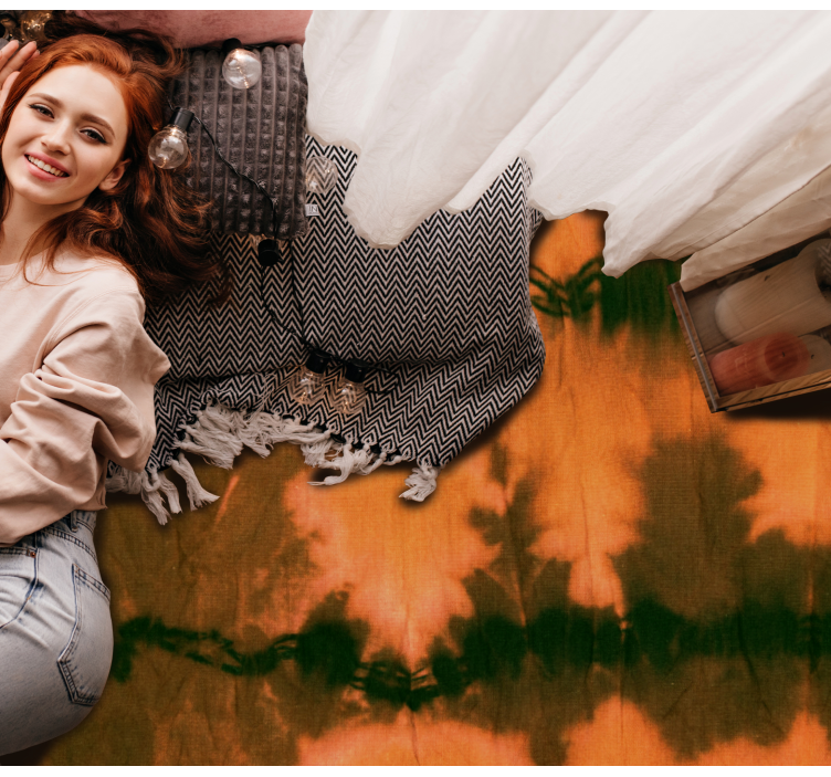 Hnedý a čierny kravatový dye textúru koberca - Tenstickers