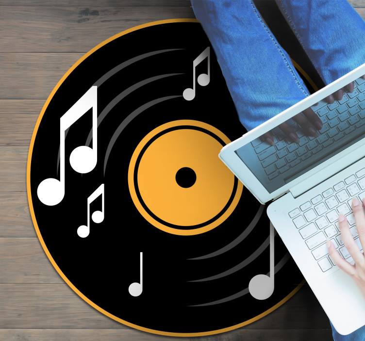 Vinylový koberec pre hudobné noty - Tenstickers