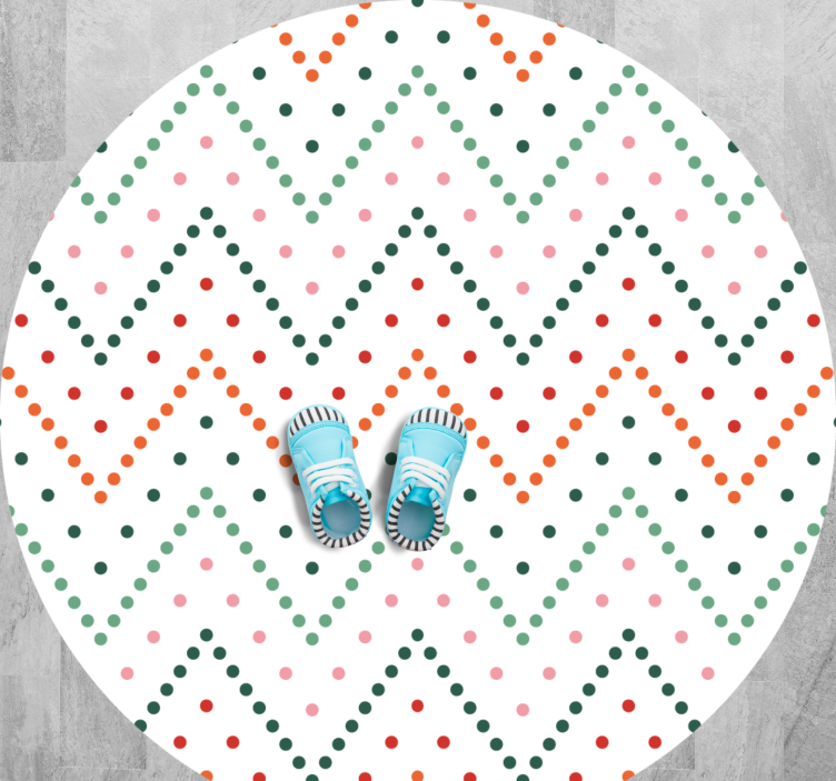 hviezdy vinylový koberec bodkovaný vzor chevron - Tenstickers