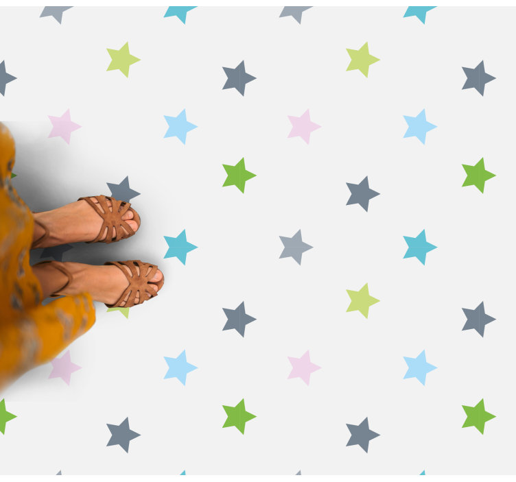 hviezdy vinylový koberec minimalistické farby - Tenstickers