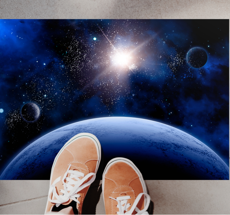 rôzne vinylové koberce pre deti kozmická hviezdna scéna - Tenstickers