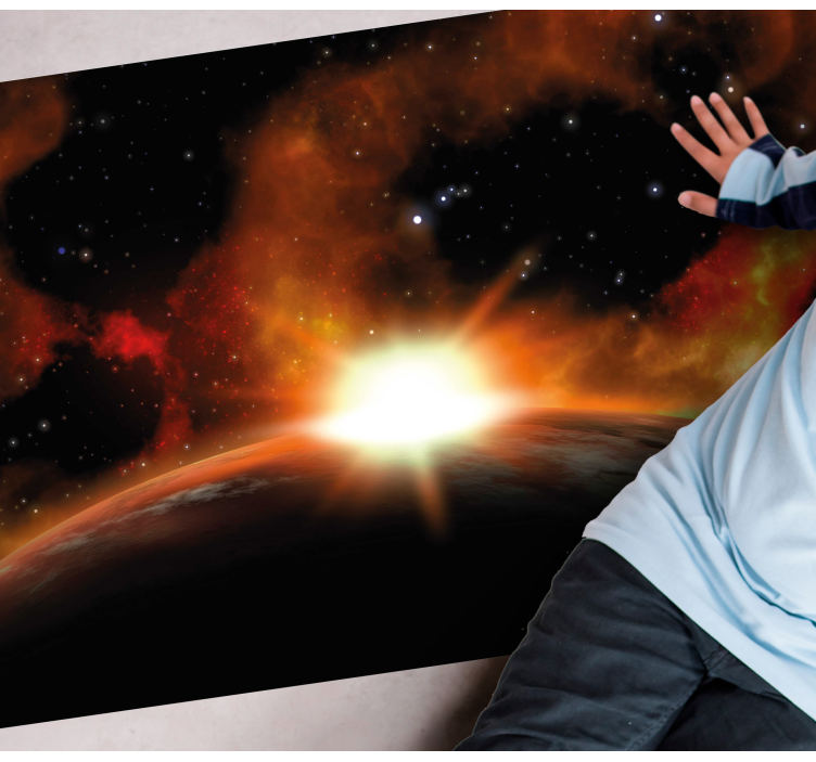 hviezdy vinylový koberec nebeská žiara východu slnka - Tenstickers