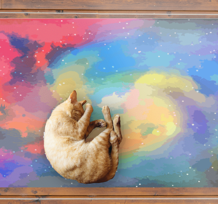 moderný vinylový koberec nebeský vír - Tenstickers