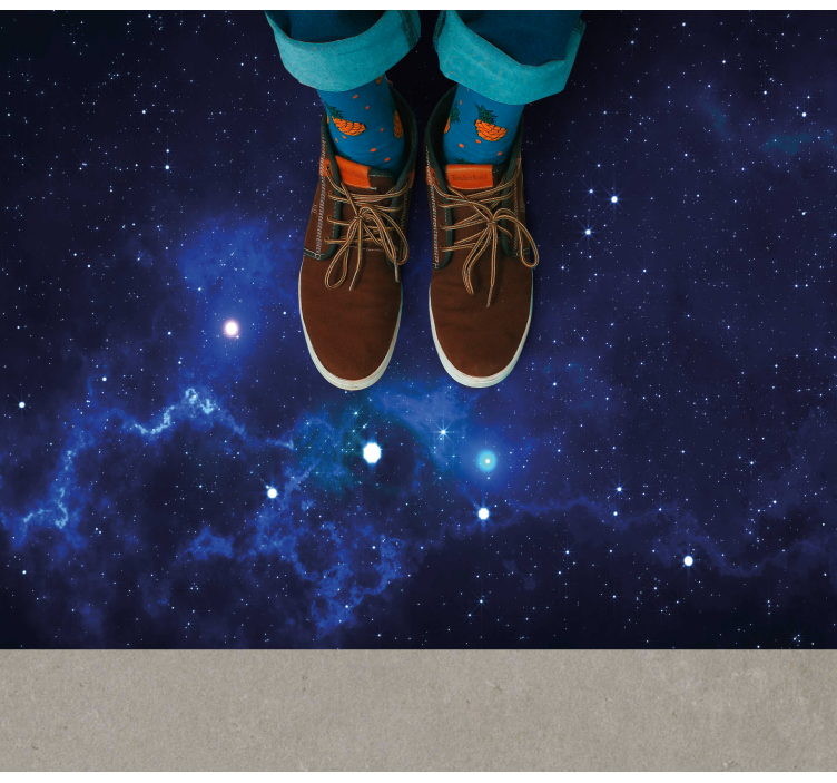 hviezdy vinylový koberec scéna kozmickej hmloviny - Tenstickers