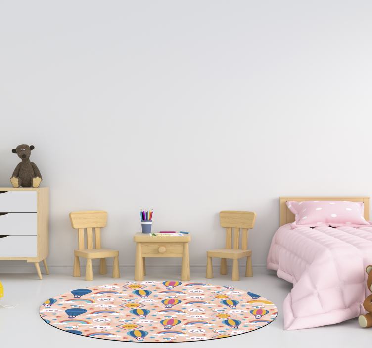 rôzne vinylové koberce pre deti farebný balónový vzor - Tenstickers