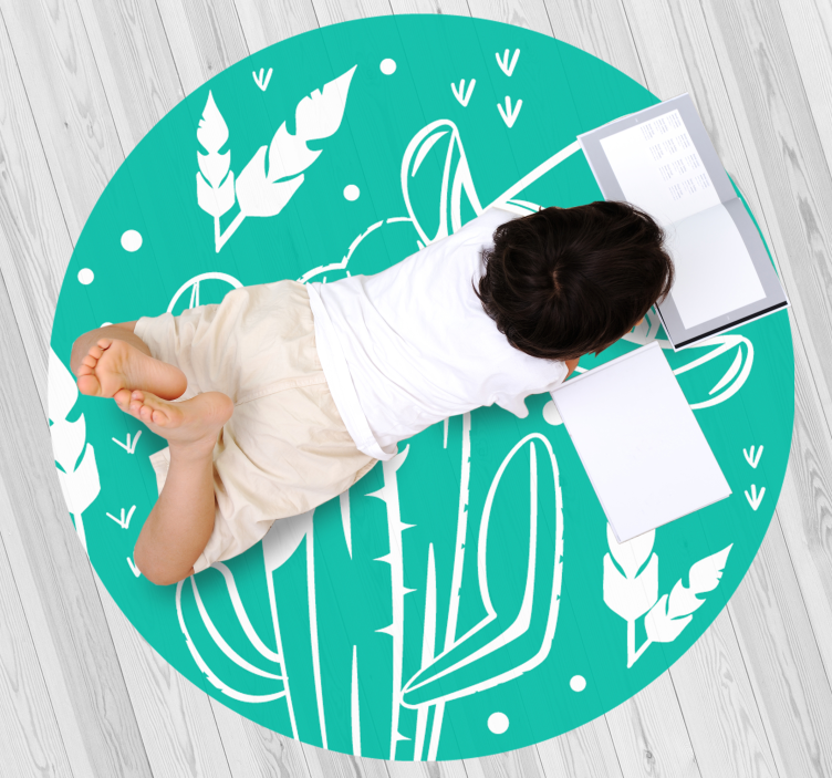 Koberec a klobúk western vzor obývacia izba koberec - Tenstickers