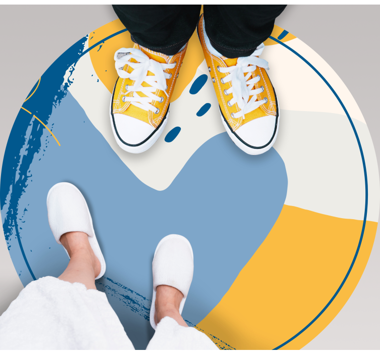 kamene vinylový koberec kruhové umenie - Tenstickers