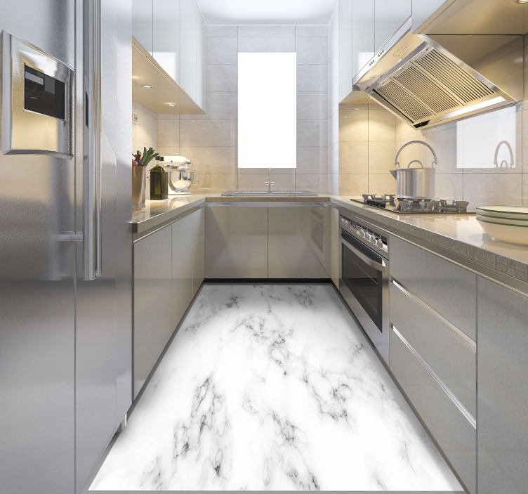 Kamenné podlahové dlaždice zo sivého mramoru - Tenstickers