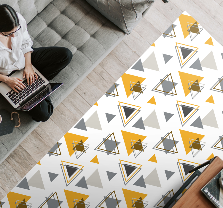Severský vinylový koberec vzor pantone triangles - Tenstickers