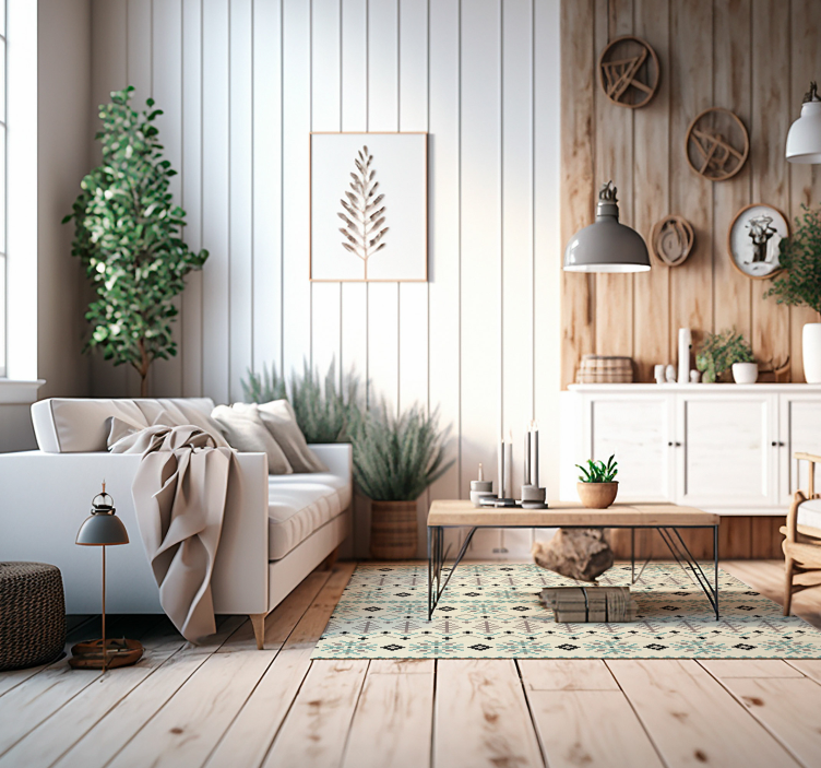 Tradičný severský dizajn severský koberec - Tenstickers