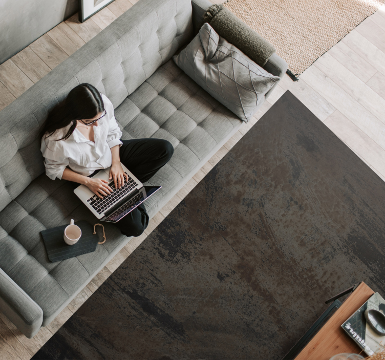 Industrálny koberec hrdzavý kov - Tenstickers