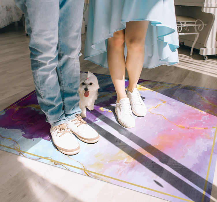 Koberec s textúrou mramoru s diamantovým efektom - Tenstickers