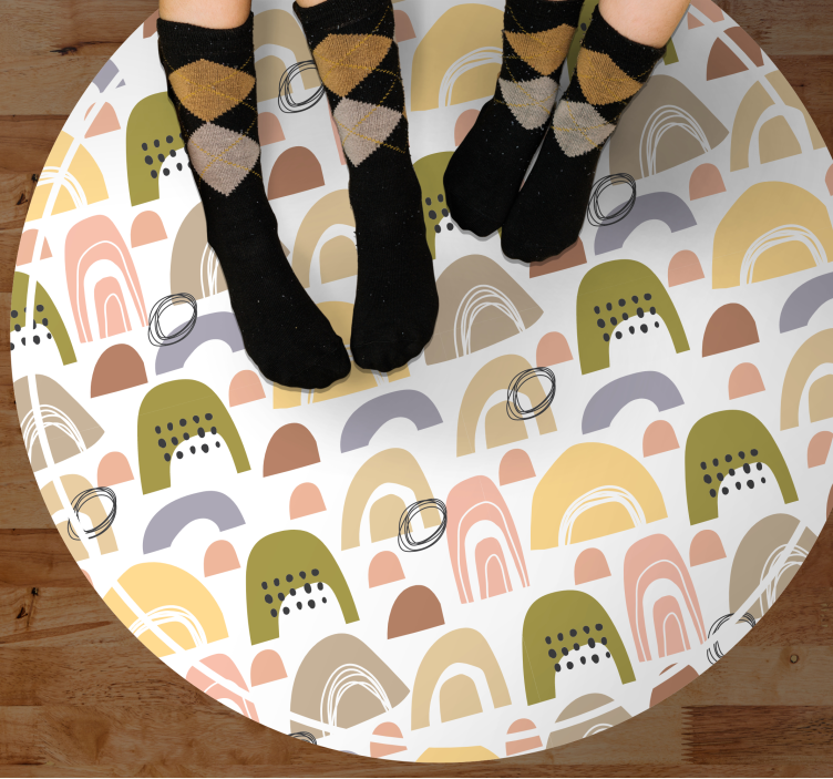 Vinylový koberec severský dúhový vzor - Tenstickers