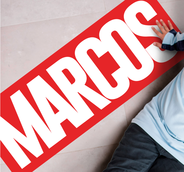 Komiksová vinylový koberec s menom - Tenstickers