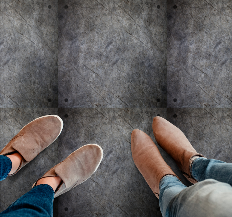 Koberec s priemyselným dekorom s kovovým efektom - Tenstickers