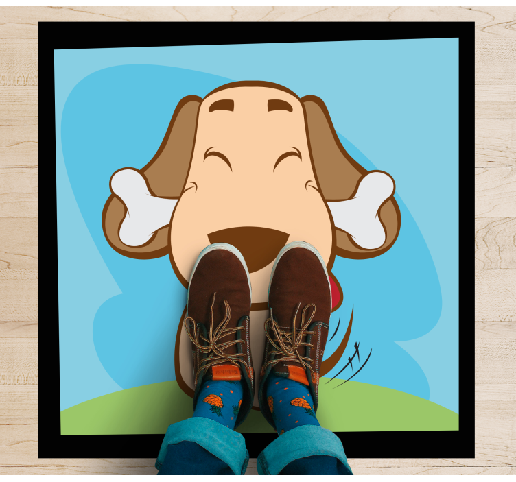 Karikatúra vinylový koberec pre psa - Tenstickers