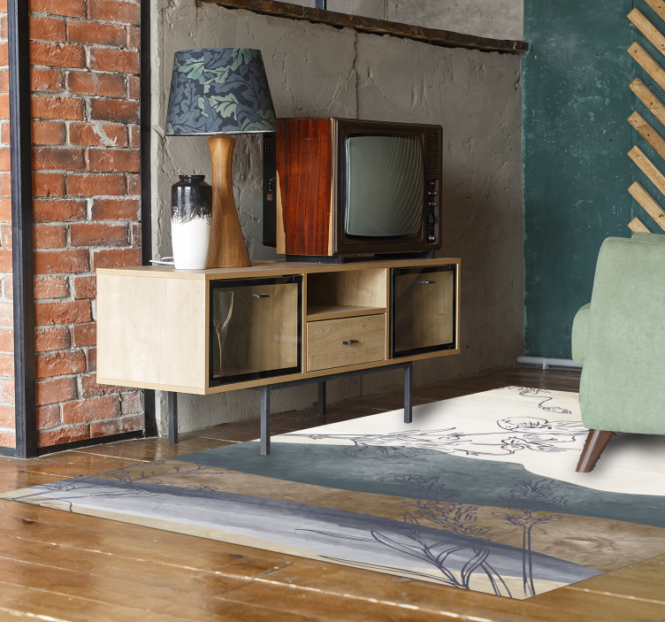 Maľovaný prírodný kvetinový koberec - Tenstickers