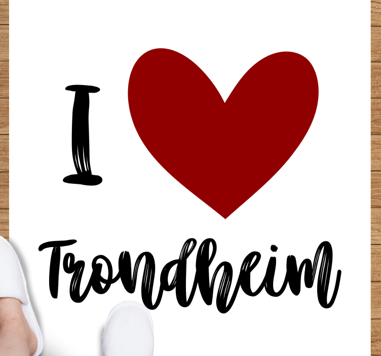 Mám rád severský vinylový koberec trondheim - Tenstickers